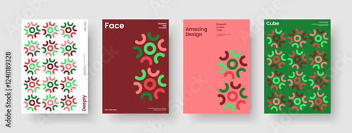 Geometric Brochure Template. Creative Business Presentation Layout. Isolated Flyer Design. Report. Banner. Poster. Book Cover. Background. Journal. Handbill. Magazine. Newsletter. Notebook