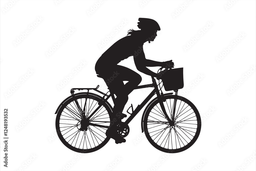 Bicycle Rider Female Silhouette Clipart Bicycle Rider Female Silhouette Clipart