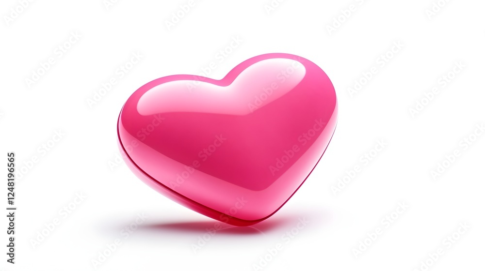 A single pink heart shaped pill placed against a clean white background symbolizing the connection between love health and wellness A single pink heart shaped pill placed against a clean white background symbolizing the connection between love health and wellness