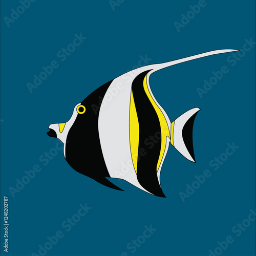 Moorish Idol, the type of fish known as Gill in Finding Nemo.