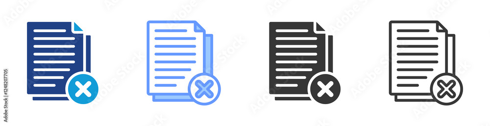 Paperless Operation icon set multiple style collection Paperless Operation icon set multiple style collection