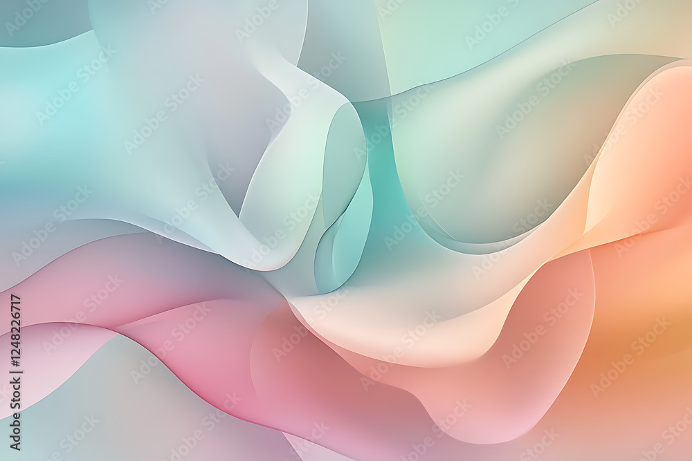 Fototapeta premium Abstract smooth gradient background with vibrant color blend and dreamy aesthetic