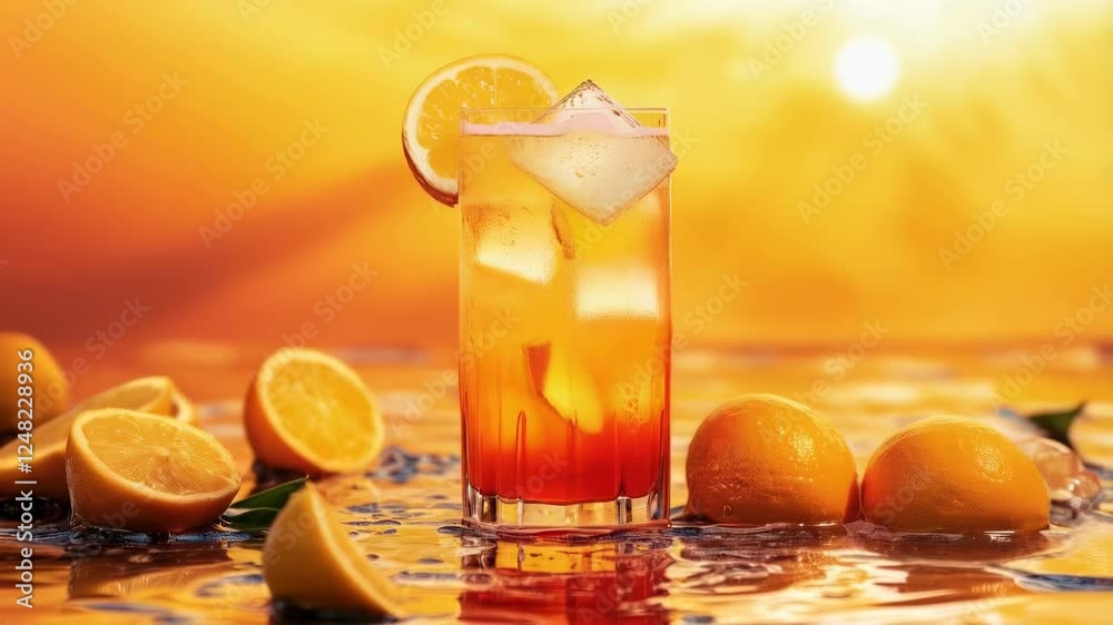 Sunset Aperol Spritz Cocktail: A refreshing drink for summer evenings Sunset Aperol Spritz Cocktail: A refreshing drink for summer evenings