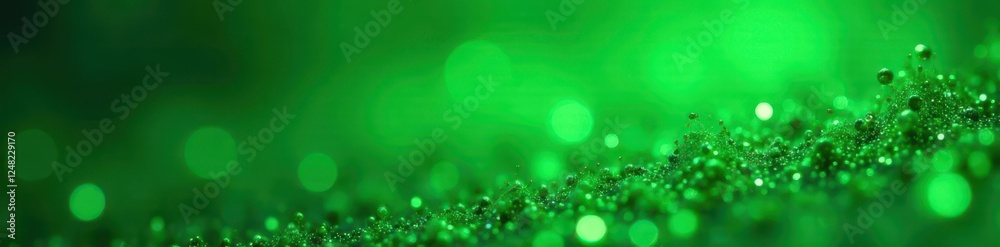 Obraz premium Abstract green glitter backdrop, perfect for Christmas cards , backdrop, holiday