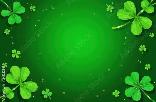 Background with space for text on the theme of St. Patrick's Day
