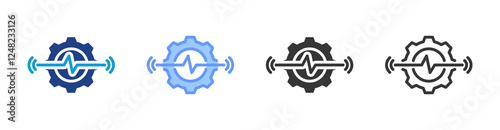 Advanced Sensor icon set multiple style collection