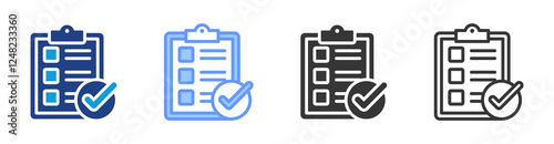 Production Planning icon set multiple style collection