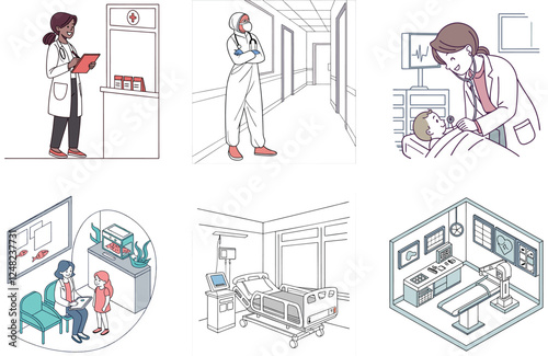 Vaccine Bundle: Medical Treatment Collection Illustrations