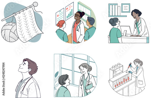 Doctor's Bundle Medicine: Patient Care Collection Illustrations