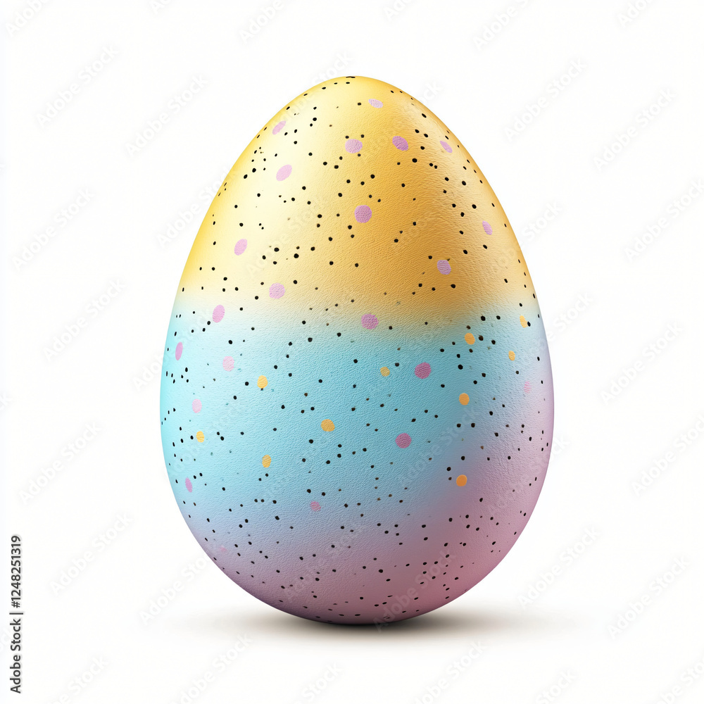 Colorful Easter Eggs with Subtle Gradients and Gold Spots. Colorful Easter Eggs with Subtle Gradients and Gold Spots.