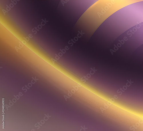 Violet and yellow art of abstract illusion of spiral with geometric shapes of pink and violet lines.Radial motion blur background.Long time exposure.Concept of cyber highway,hyperspace.generative ai