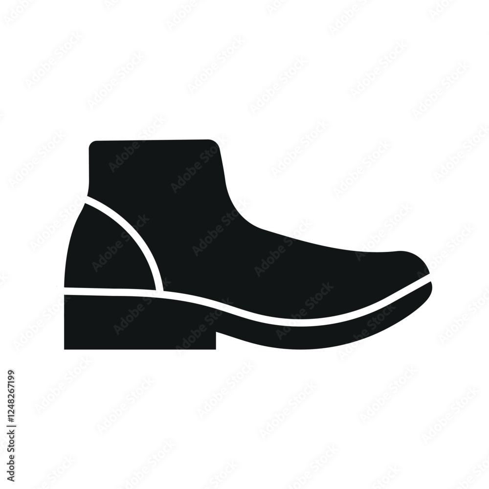 Boots clothing icon is a simple vector illustration of a classic boot Boots clothing icon is a simple vector illustration of a classic boot