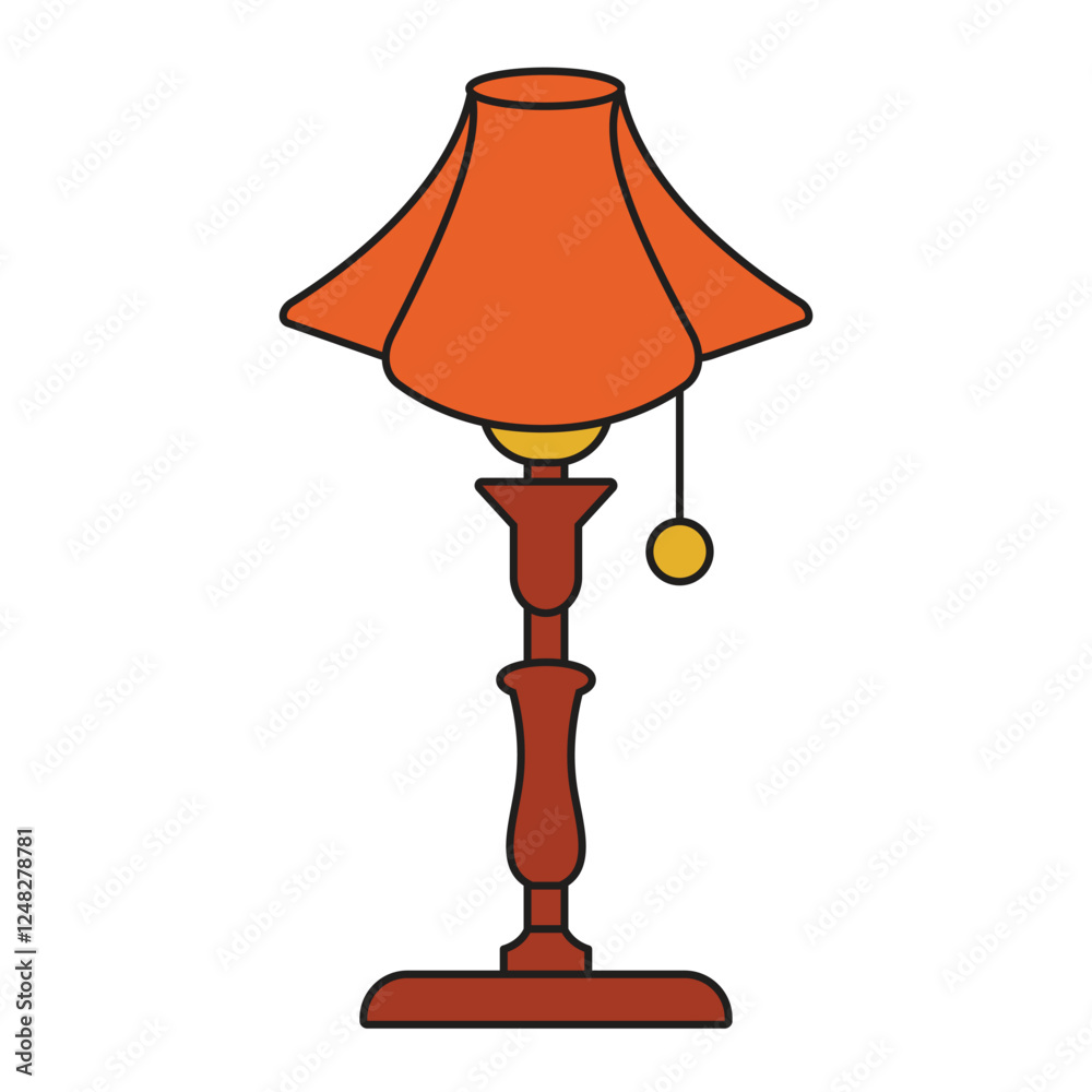 Obraz premium Night Lamp Illustration