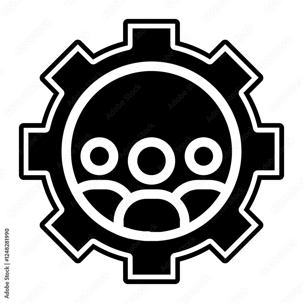 membership management glyph icon