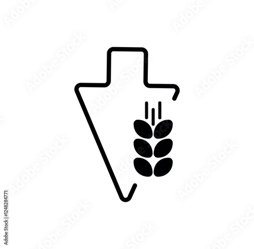 LOW CARB icon on white background	