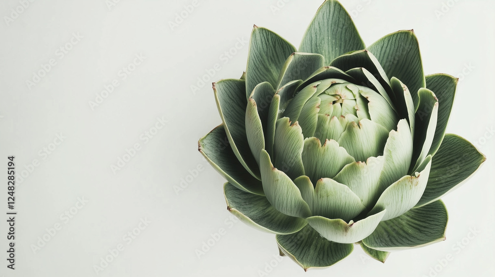 Fototapeta premium Artichoke on white background