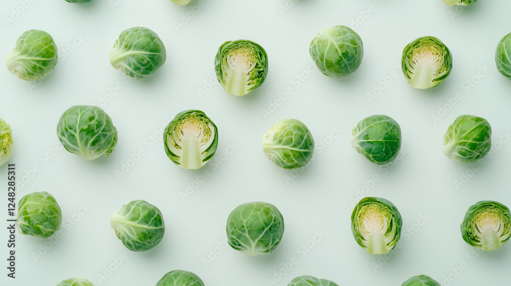 Brussels sprouts on white background Brussels sprouts on white background