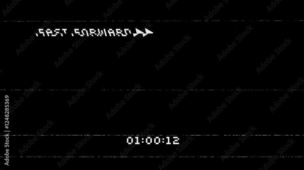 Fast Forward Film overlay with apha channel background