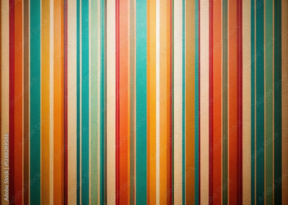 Obraz premium Minimalist 80s Striped Wallpaper Texture Background Stock Photo