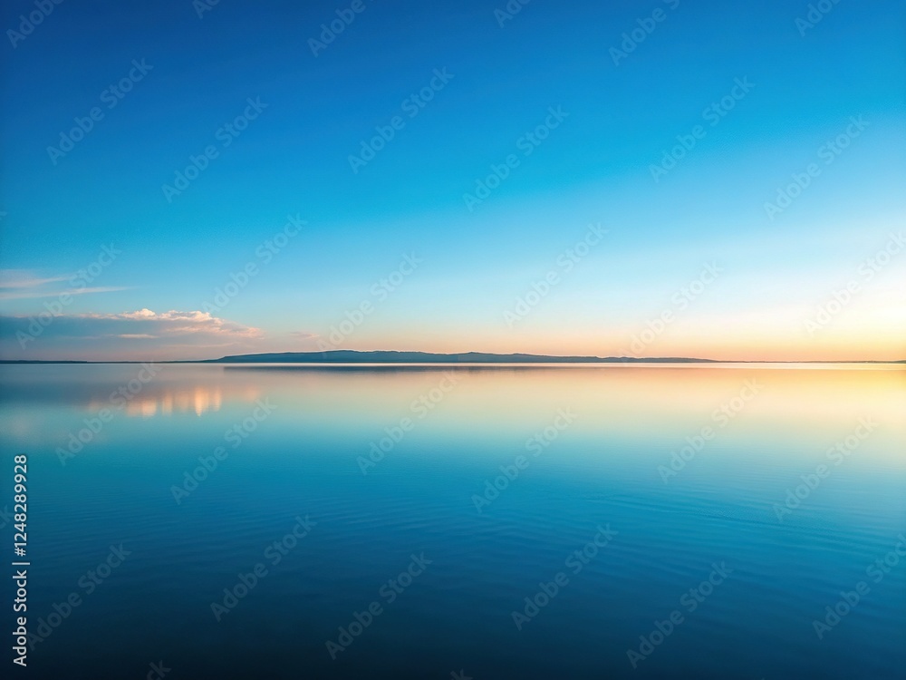 Fototapeta premium Minimalist Water Reflection: Stillness and Serenity in a Pool