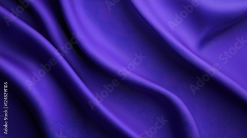 Wallpaper Mural Purple silk fabric with abstract illustration of draped silk cloth folds and textures on a flat surface Torontodigital.ca