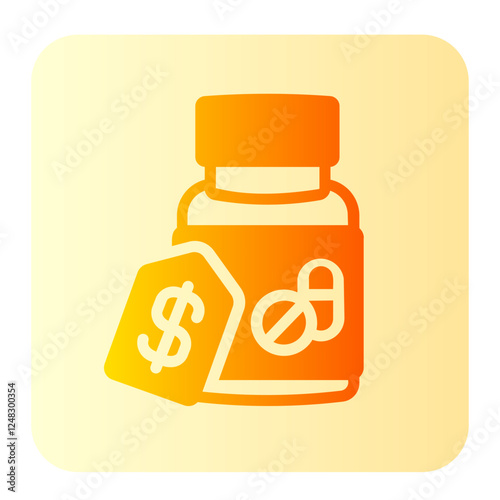 drugs gradient icon