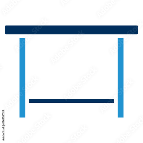 Table Blue Color Icon