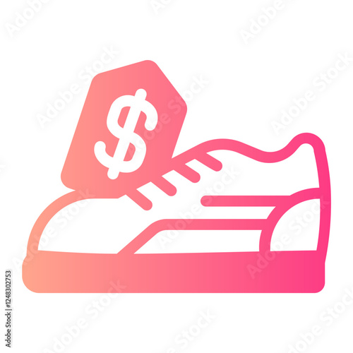 sneakers gradient icon