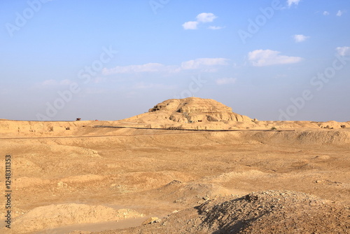 the area of the excavation site in the Ancient City of Uruk, Iraq