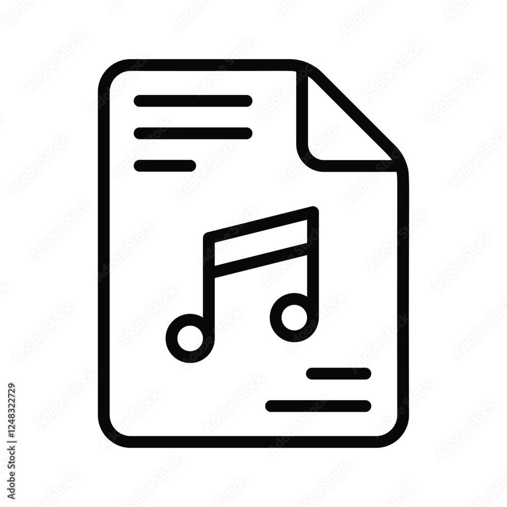 Music sheet symbolizing musical notes, compositions, and creativity. Music sheet symbolizing musical notes, compositions, and creativity.