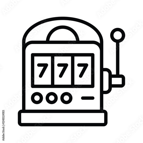 Get this amazing icon of slot machine in moderns style