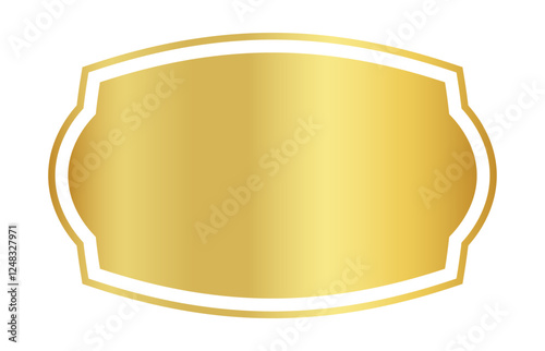 vintage golden label frame, sticker tag gold frame, label of price, badge golden for name card