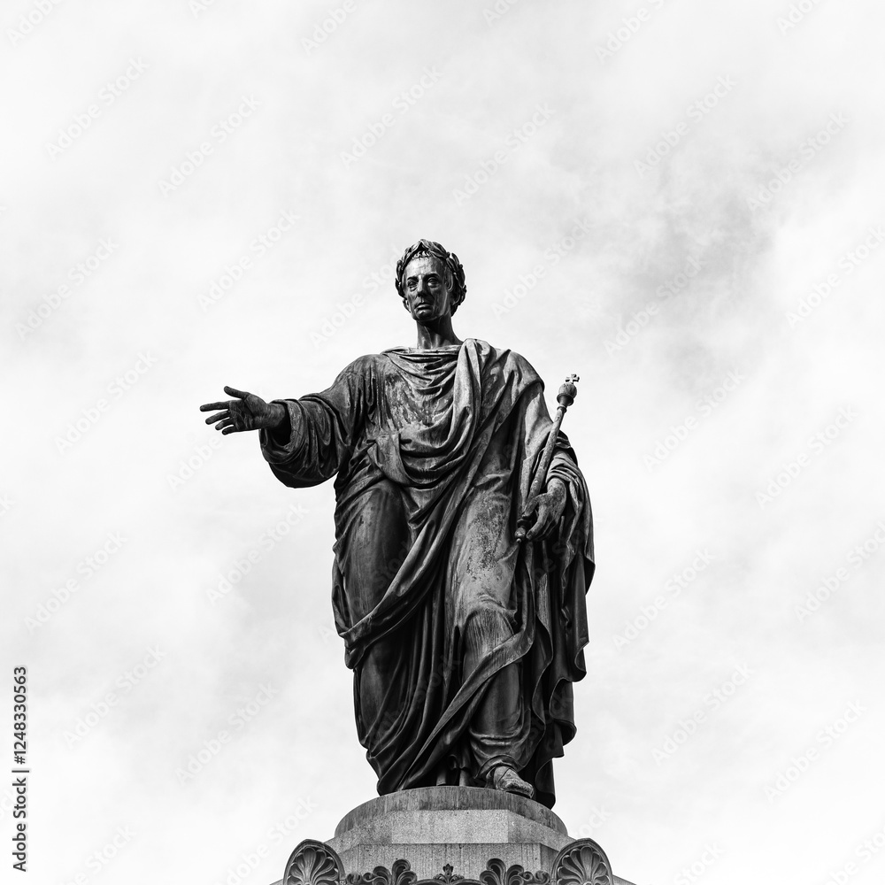 Statue of Kaiser Franz in the yard of Sisi museum, Vienna