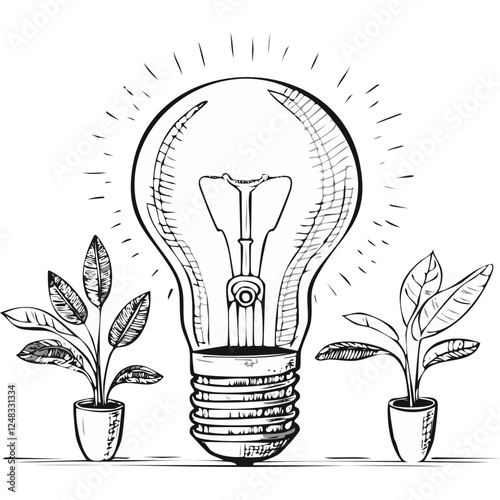 Light Bulb Lamp Idea Innovation Household Item Furniture Decoration Appliance Interior Decor
