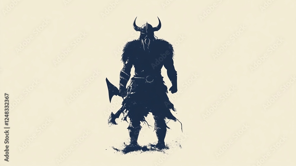 clean, minimalist logos with the silhouette of a Norseman or Viking warrior, perfect for brand identities clean, minimalist logos with the silhouette of a Norseman or Viking warrior, perfect for brand identities
