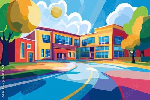 background vector school event , education