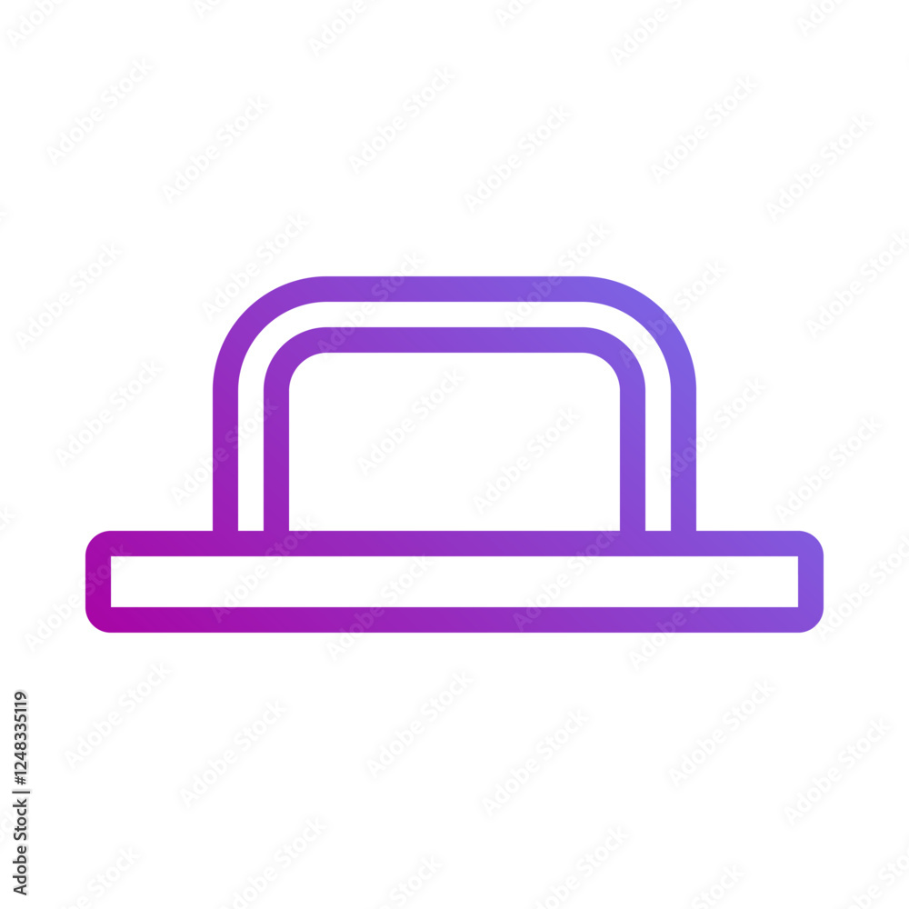 Modern Mailbox Icon with Purple Gradient Design Modern Mailbox Icon with Purple Gradient Design