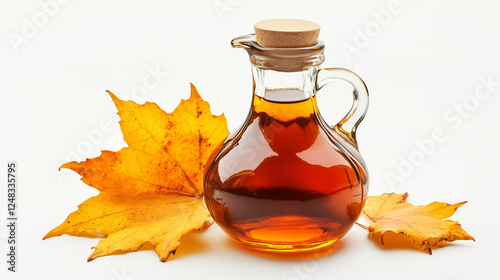 Maple syrup isolated on white background