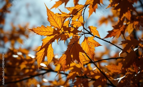 Crisp autumn leaves rustling in the wind 4k hyperrealistic photo 4k wallpaper background abstract wallpaper modern design photo