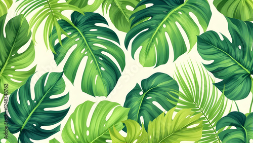 Tropical Leaves Pattern