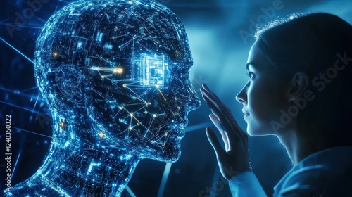 A sales leader presenting AI-driven sales strategies to their team, showing how artificial intelligence can drive better decision-making and improve customer engagement
