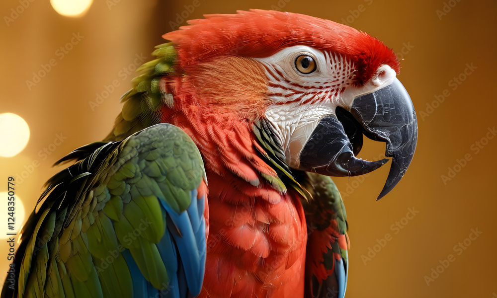 Obraz premium red and green macaw