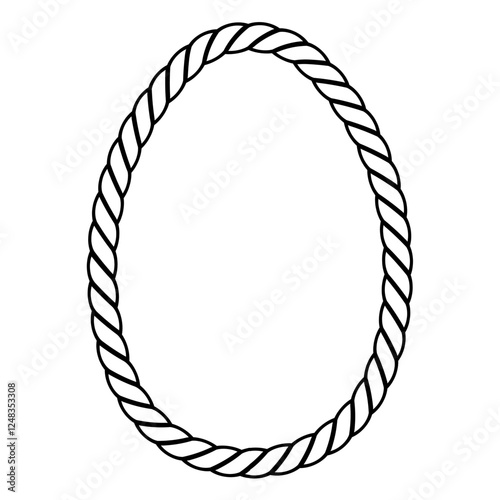 Egg line drawing, egg conto...