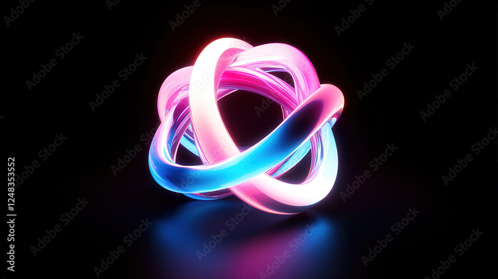 Colorful halo combination with black background Colorful halo combination with black background