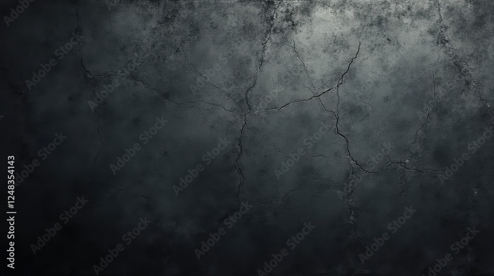 Obraz premium Rough Concrete Surface Texture with Cracks