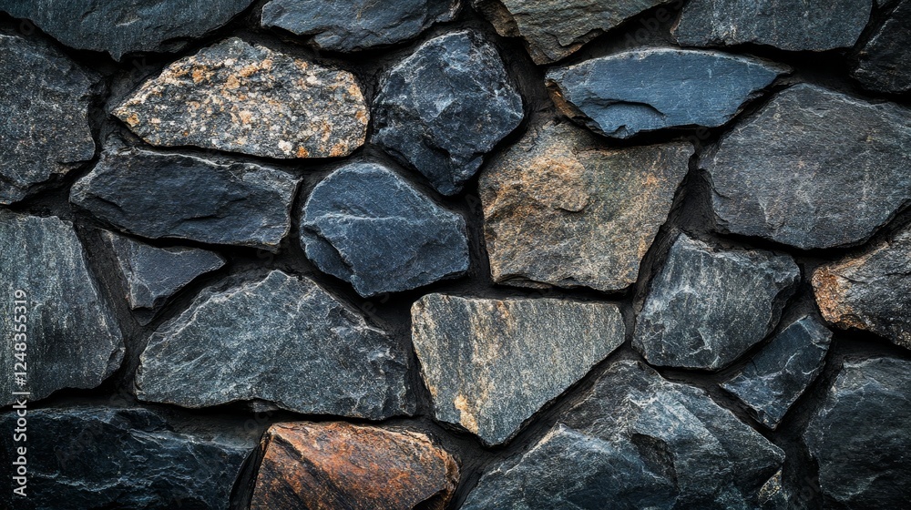 Dark Grey Stone Wall Texture: A Rustic Background Image Dark Grey Stone Wall Texture: A Rustic Background Image