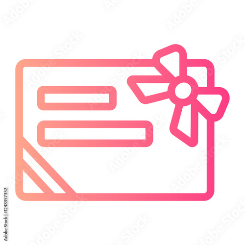 gift card gradient icon