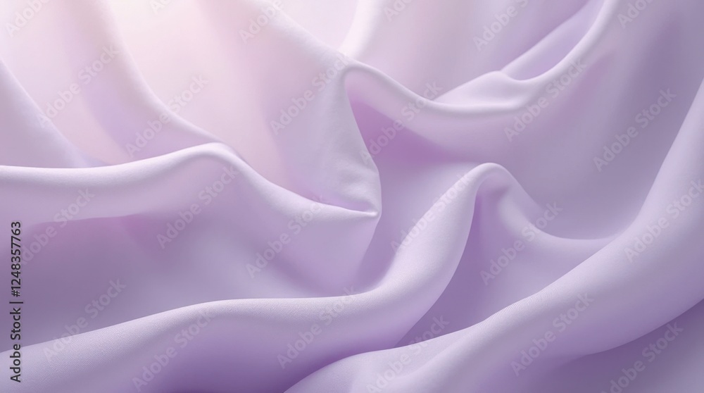 Obraz premium Elegant Draped Lavender Fabric