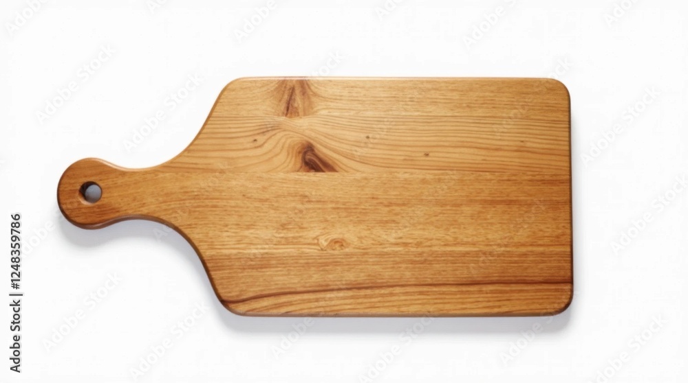Rustic Wooden Cheese Board on White Background Rustic Wooden Cheese Board on White Background
