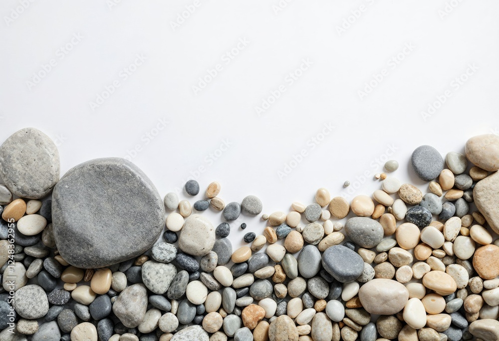 skin product arrangement with grey and beige stones skin product arrangement with grey and beige stones